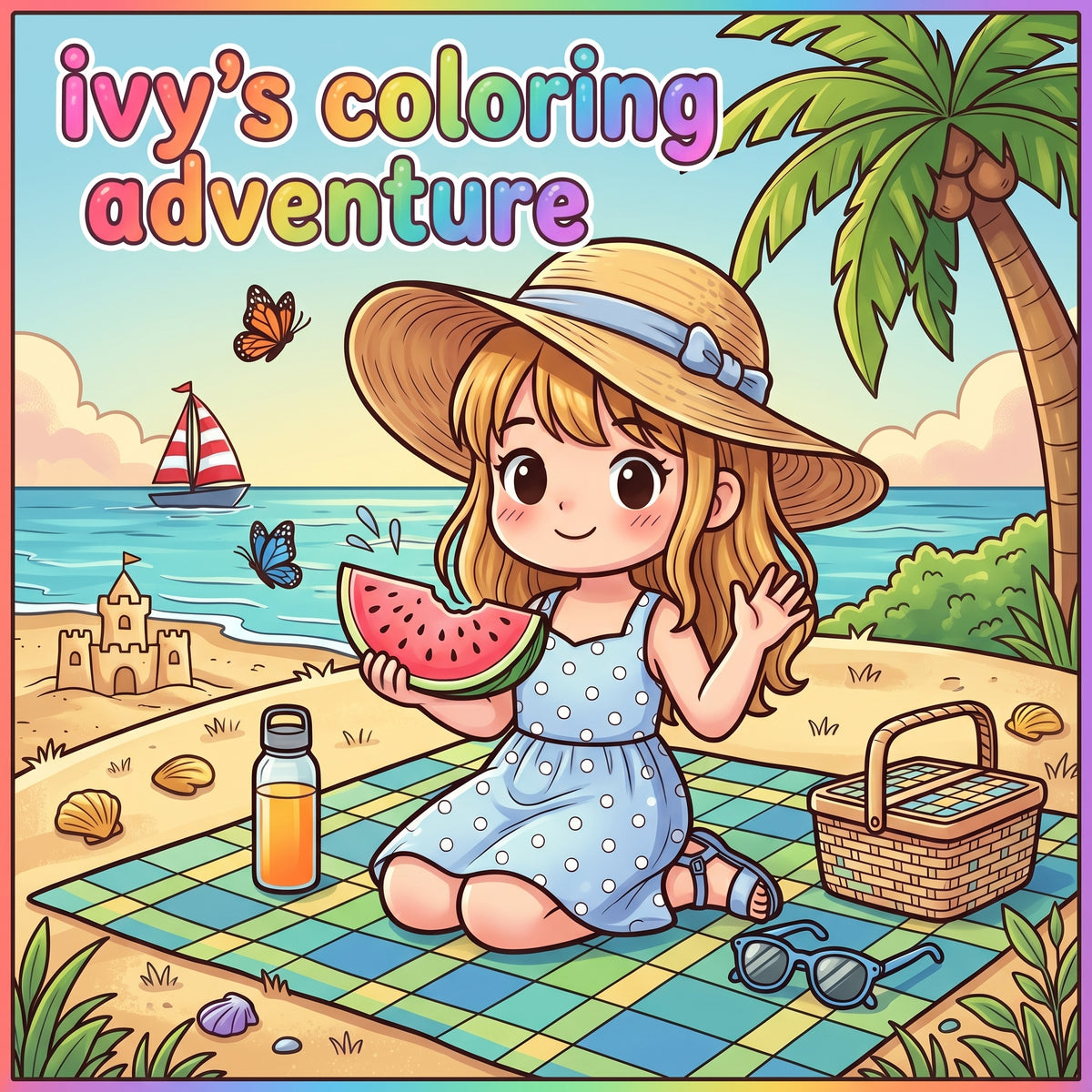 Ivy's Coloring Adventure – Kids Coloring Book (Printable PDF)