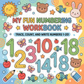 Dotted Lines Number Tracing Workbook – Preschool & Kindergarten PDF Worksheets