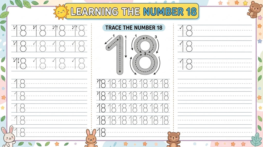 Dotted Lines Number Tracing Workbook – Preschool & Kindergarten PDF Worksheets