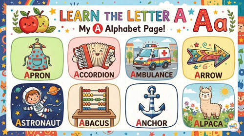 ABC Learning Words Picture Dictionary for Kids – Printable PDF