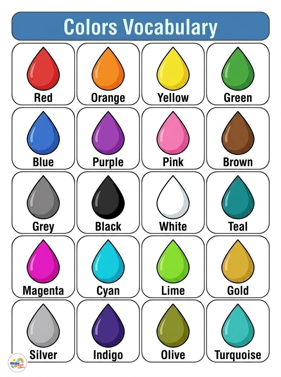 Kids Vocabulary Builder for Preschool – Printable PDF Activity Book