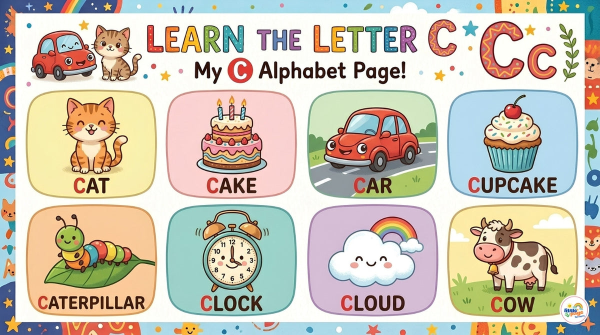 ABC Learning Words Picture Dictionary for Kids – Printable PDF