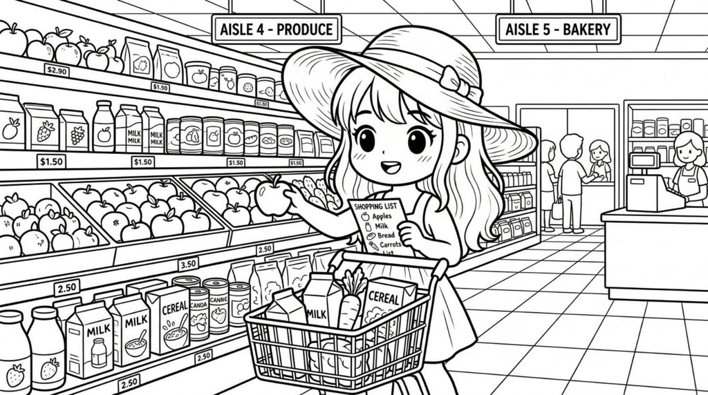 Ivy's Coloring Adventure – Kids Coloring Book (Printable PDF)