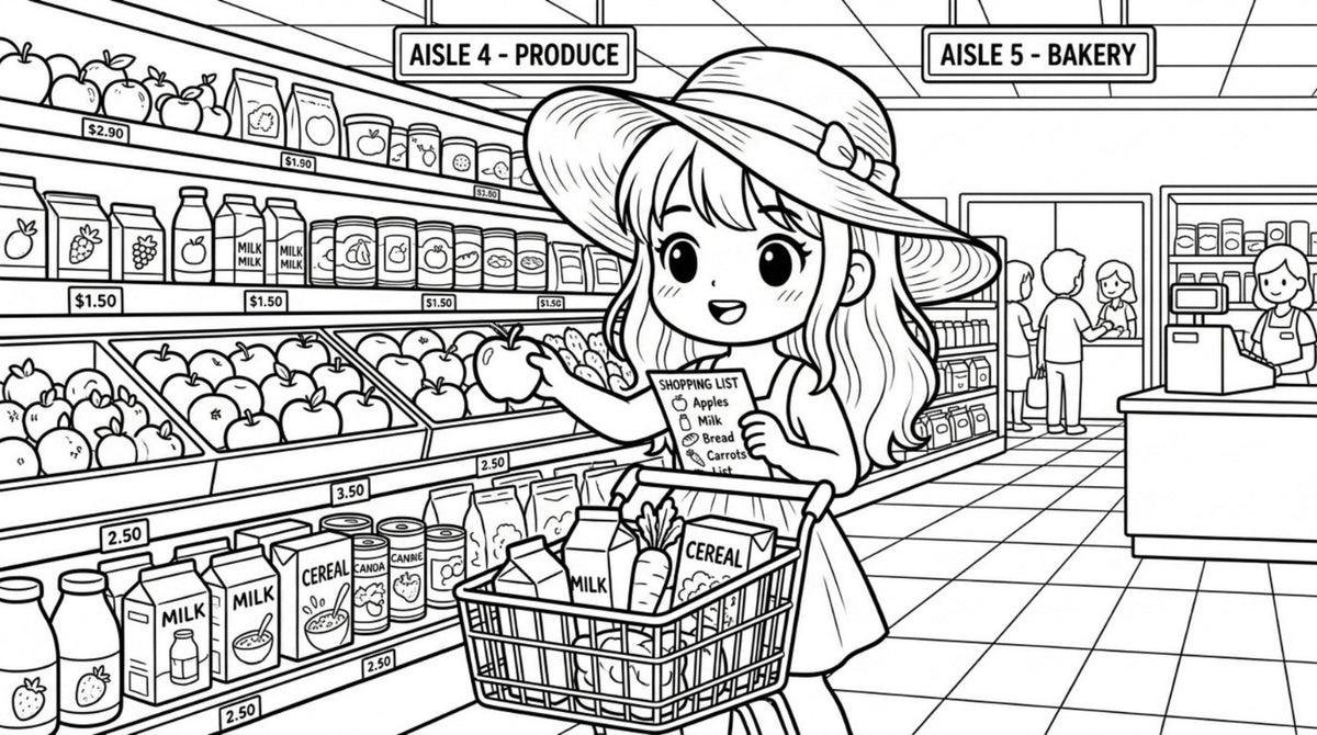 Ivy's Coloring Adventure – Kids Coloring Book (Printable PDF)