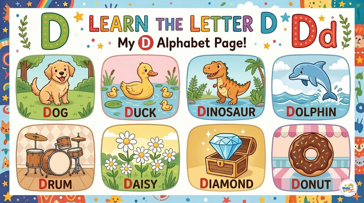 ABC Learning Words Picture Dictionary for Kids – Printable PDF