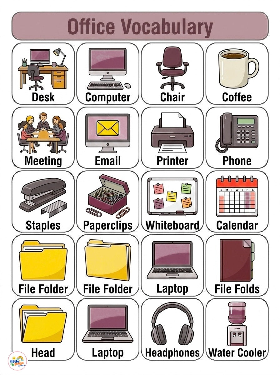 Kids Vocabulary Builder for Preschool – Printable PDF Activity Book