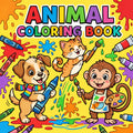 Cute Animals Coloring Book for Kids – Printable PDF | Instant Download