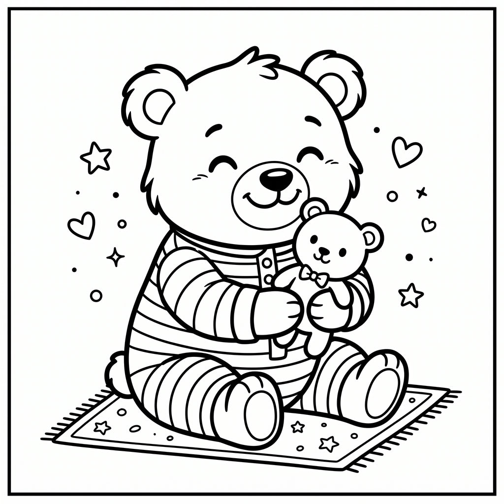 Cute Animals Coloring Book for Kids – Printable PDF | Instant Download