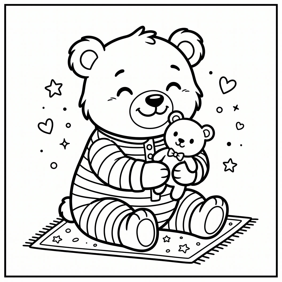 Cute Animals Coloring Book for Kids – Printable PDF | Instant Download