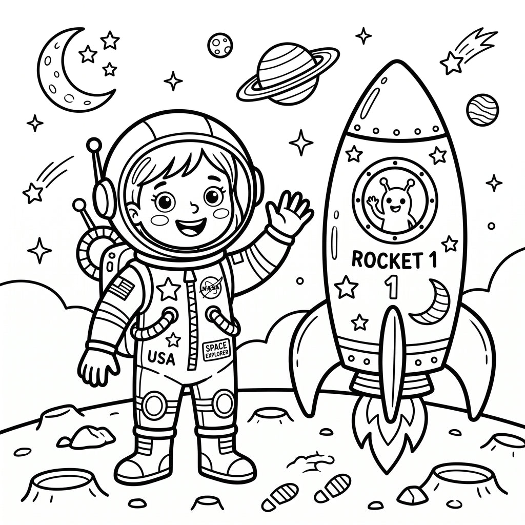 Kids Activity Coloring Book – Printable PDF | Fun Scenes for Children
