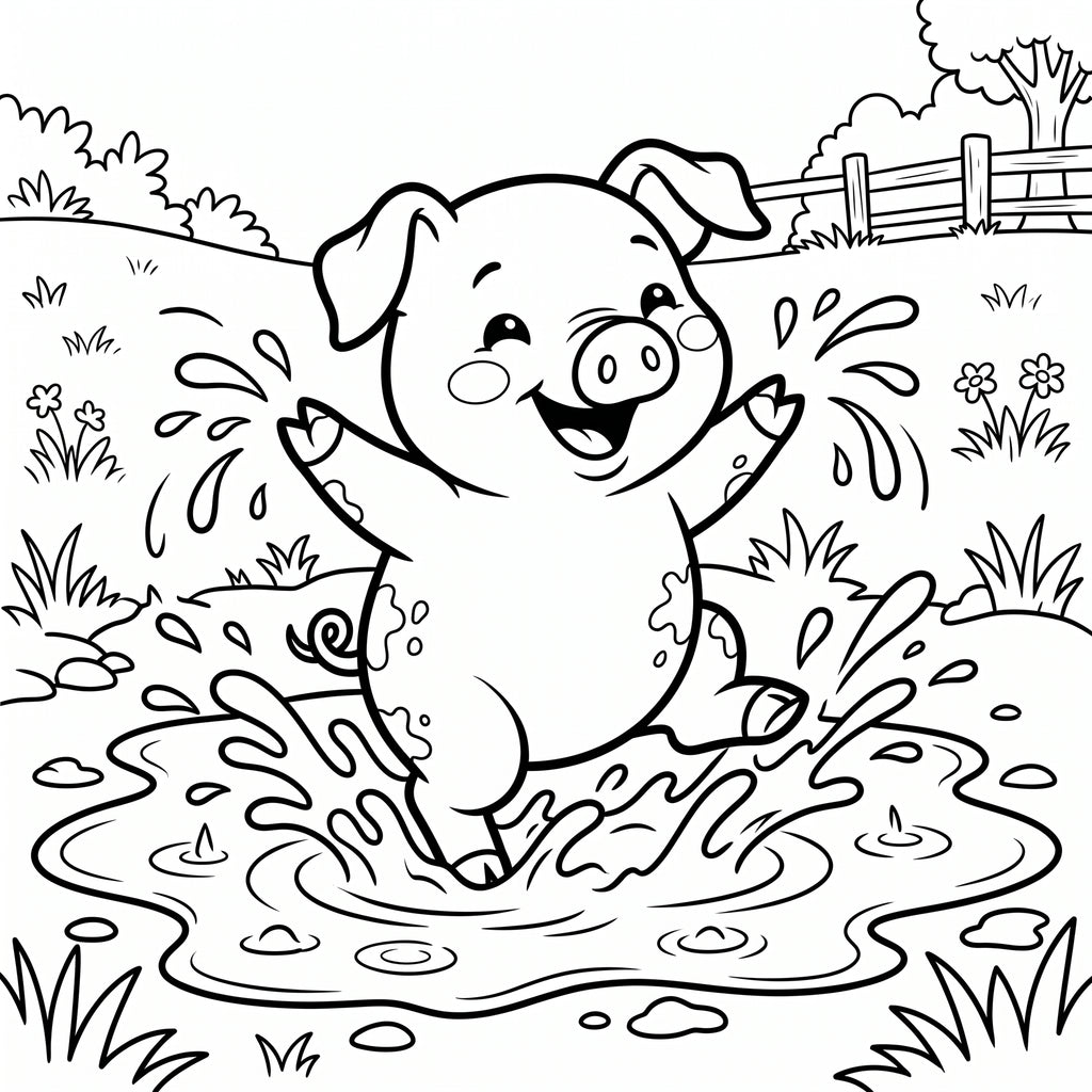 Cute Animals Coloring Book for Kids – Printable PDF | Instant Download