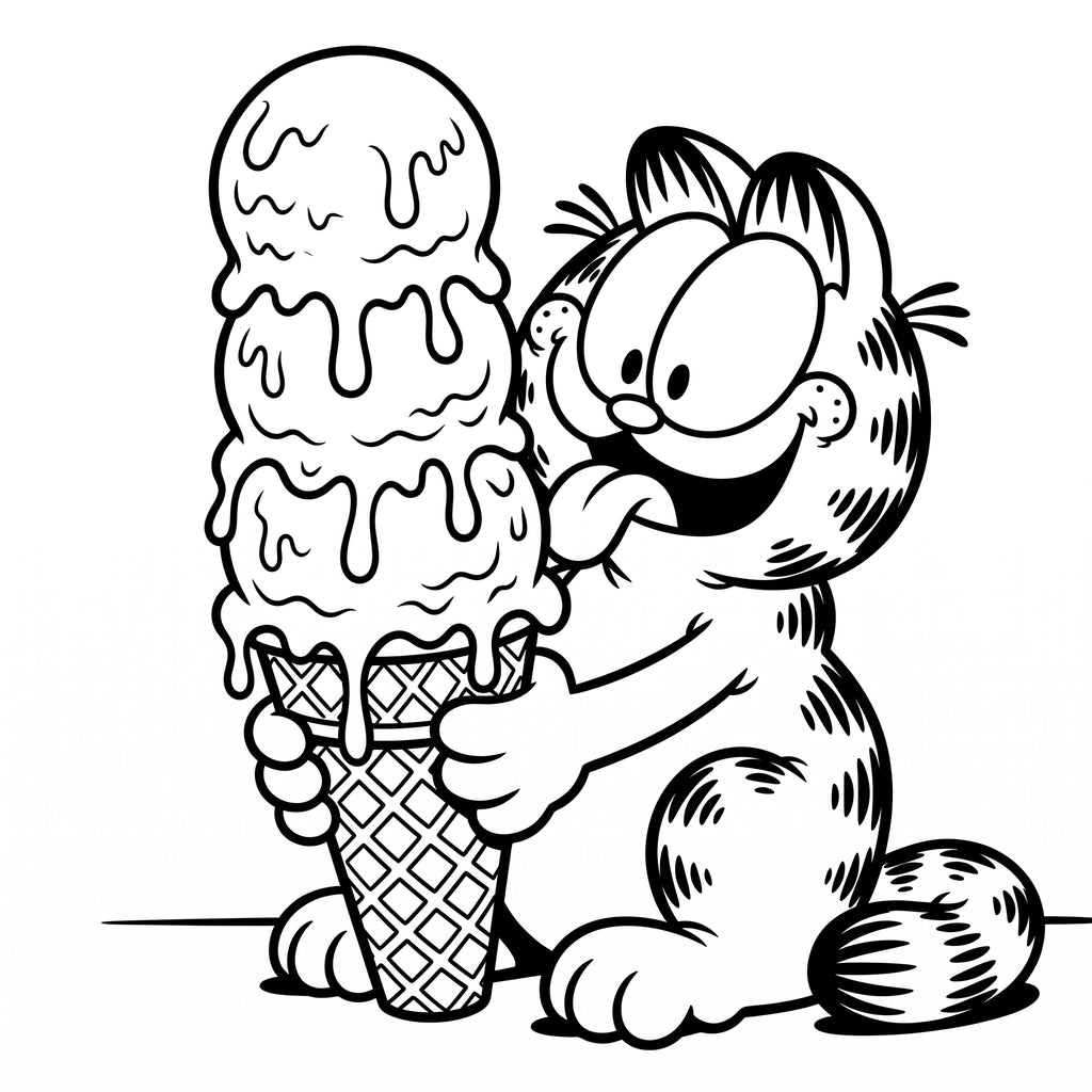 Cat Summer Coloring Book for Kids – Printable PDF | Instant Download