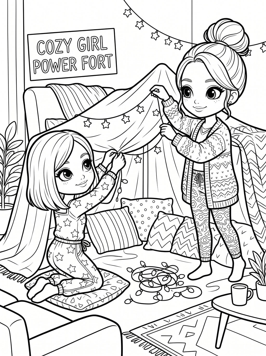 Kids Coloring Book – Printable PDF for Children | Instant Download