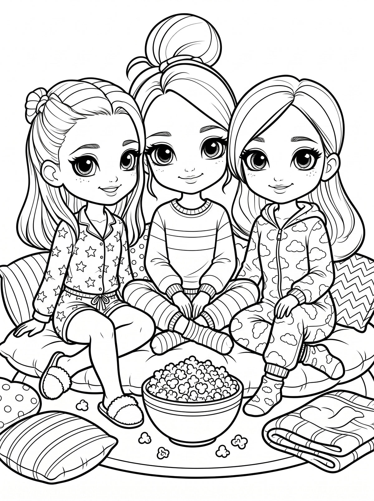 Kids Coloring Book – Printable PDF for Children | Instant Download
