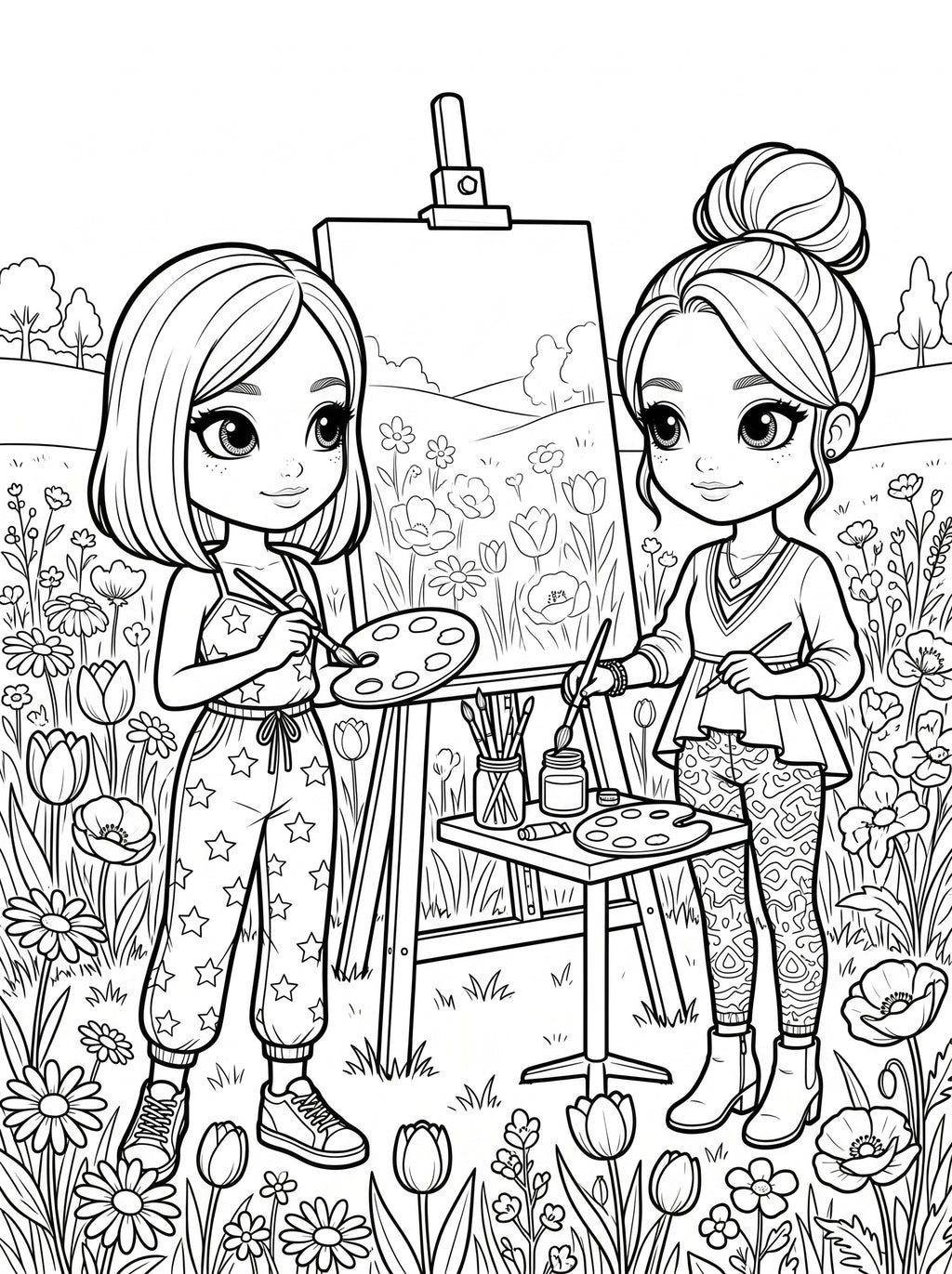 Kids Coloring Book – Printable PDF for Children | Instant Download