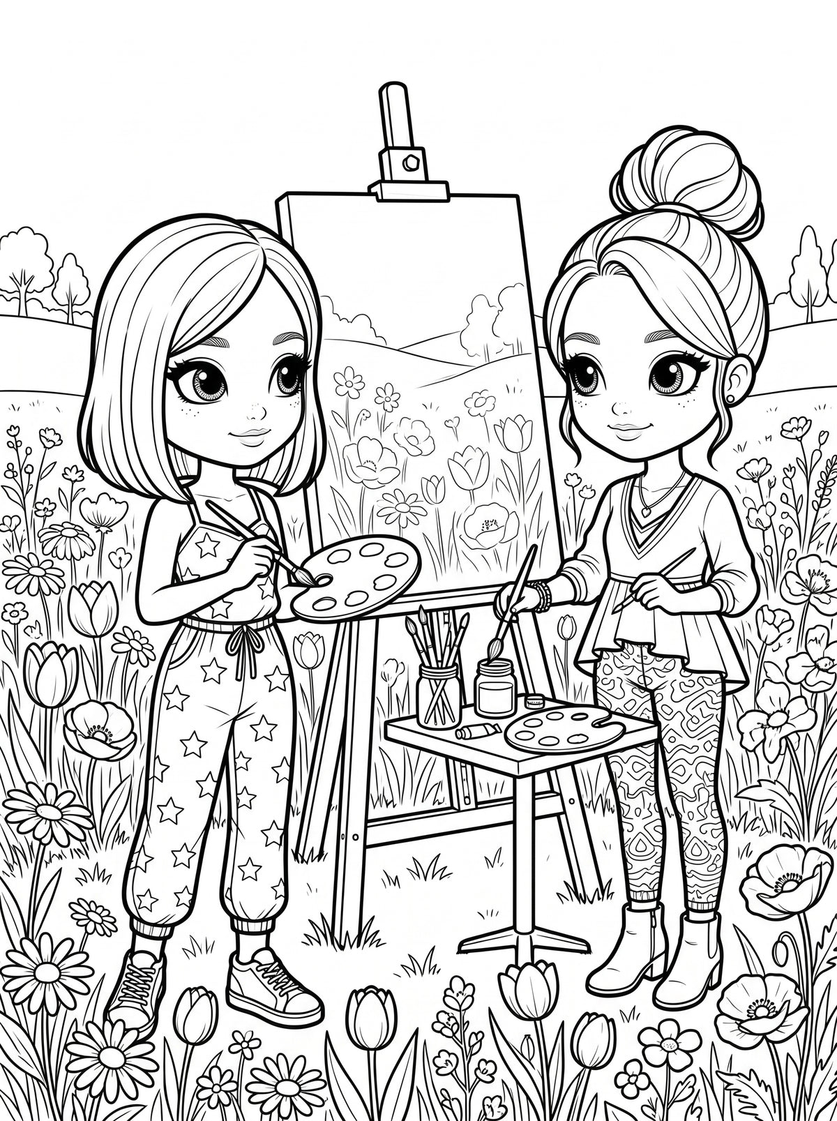 Kids Coloring Book – Printable PDF for Children | Instant Download