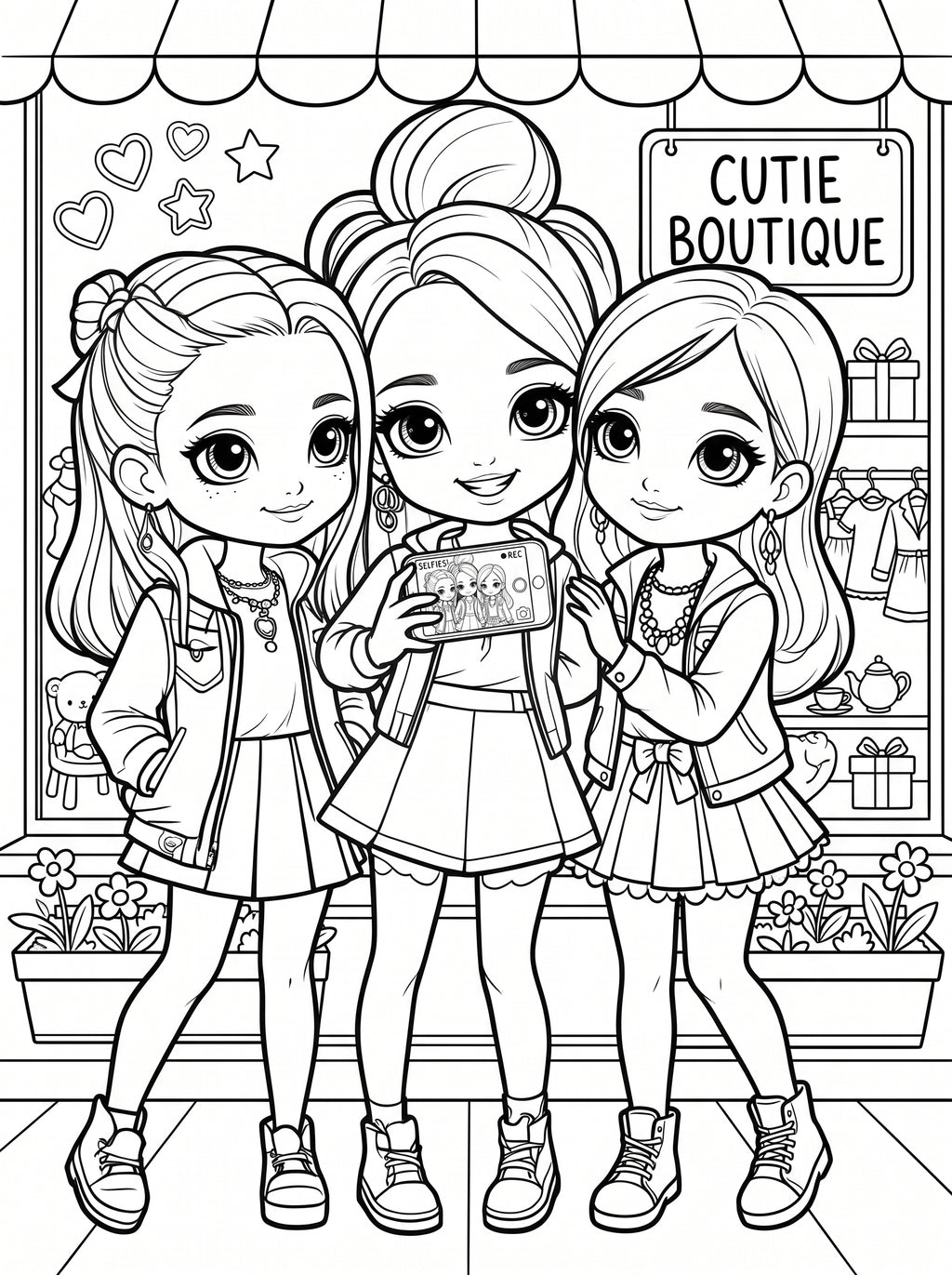 Kids Coloring Book – Printable PDF for Children | Instant Download