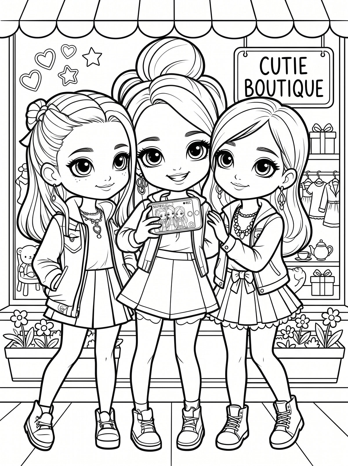 Kids Coloring Book – Printable PDF for Children | Instant Download