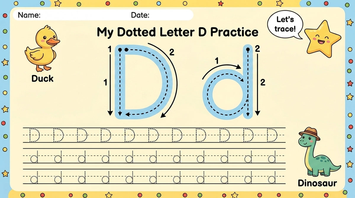 Dotted Line Learning Kids Book – Preschool Writing Workbook