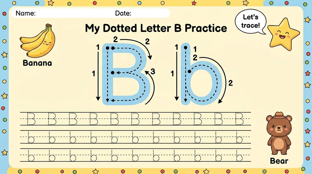 Dotted Line Learning Kids Book – Preschool Writing Workbook