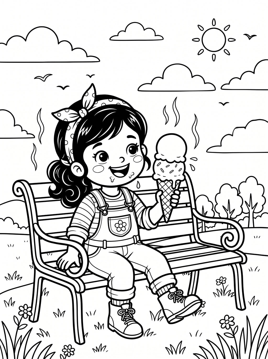 Printable Coloring Book for Kids – Instant PDF Download