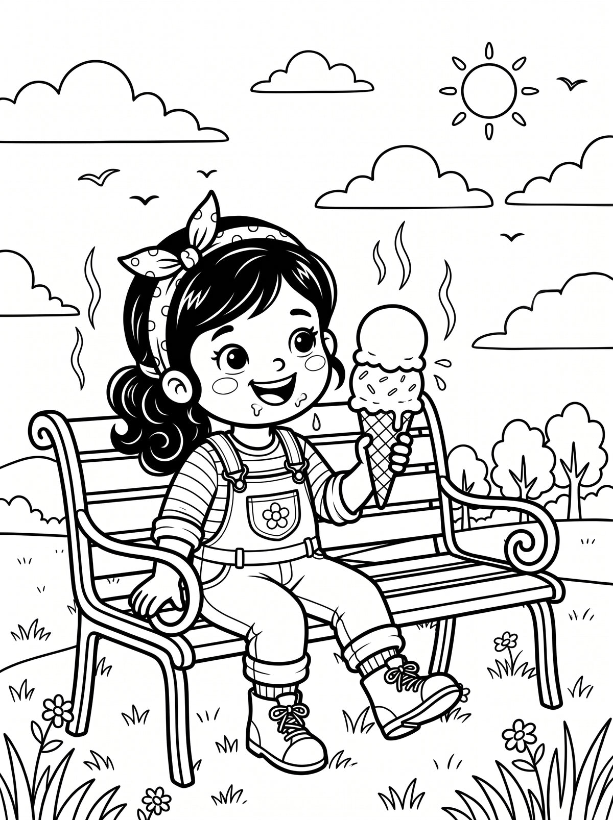 Printable Coloring Book for Kids – Instant PDF Download