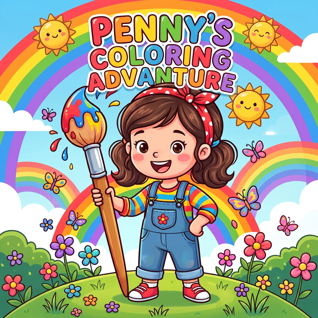 Printable Coloring Book for Kids – Instant PDF Download
