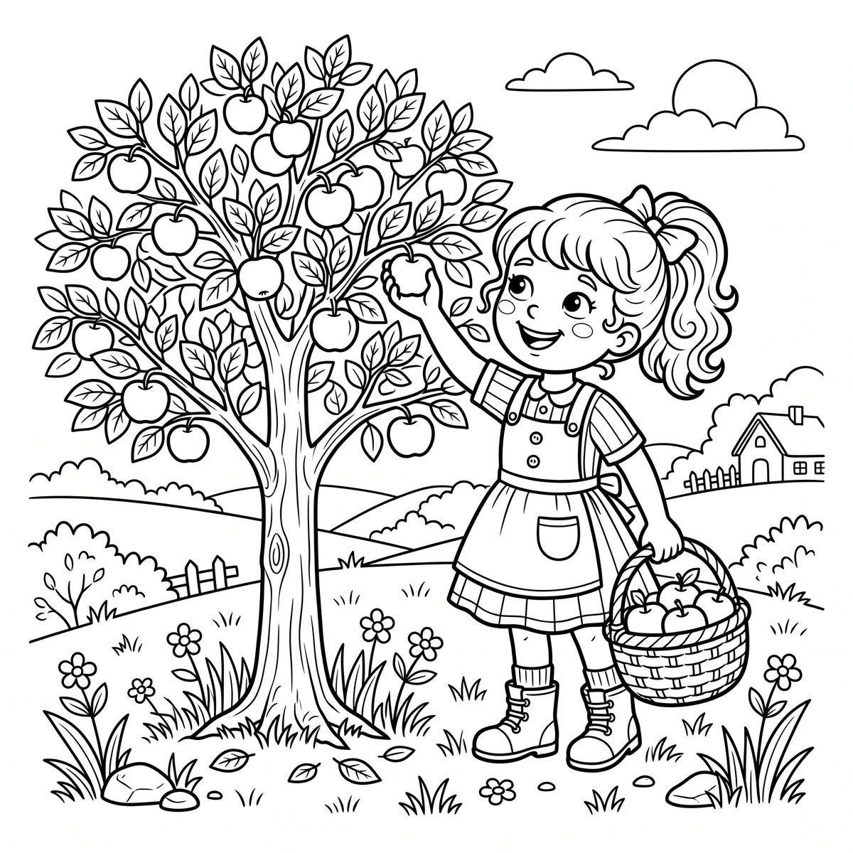Kids Activity Coloring Book – Printable PDF | Fun Scenes for Children