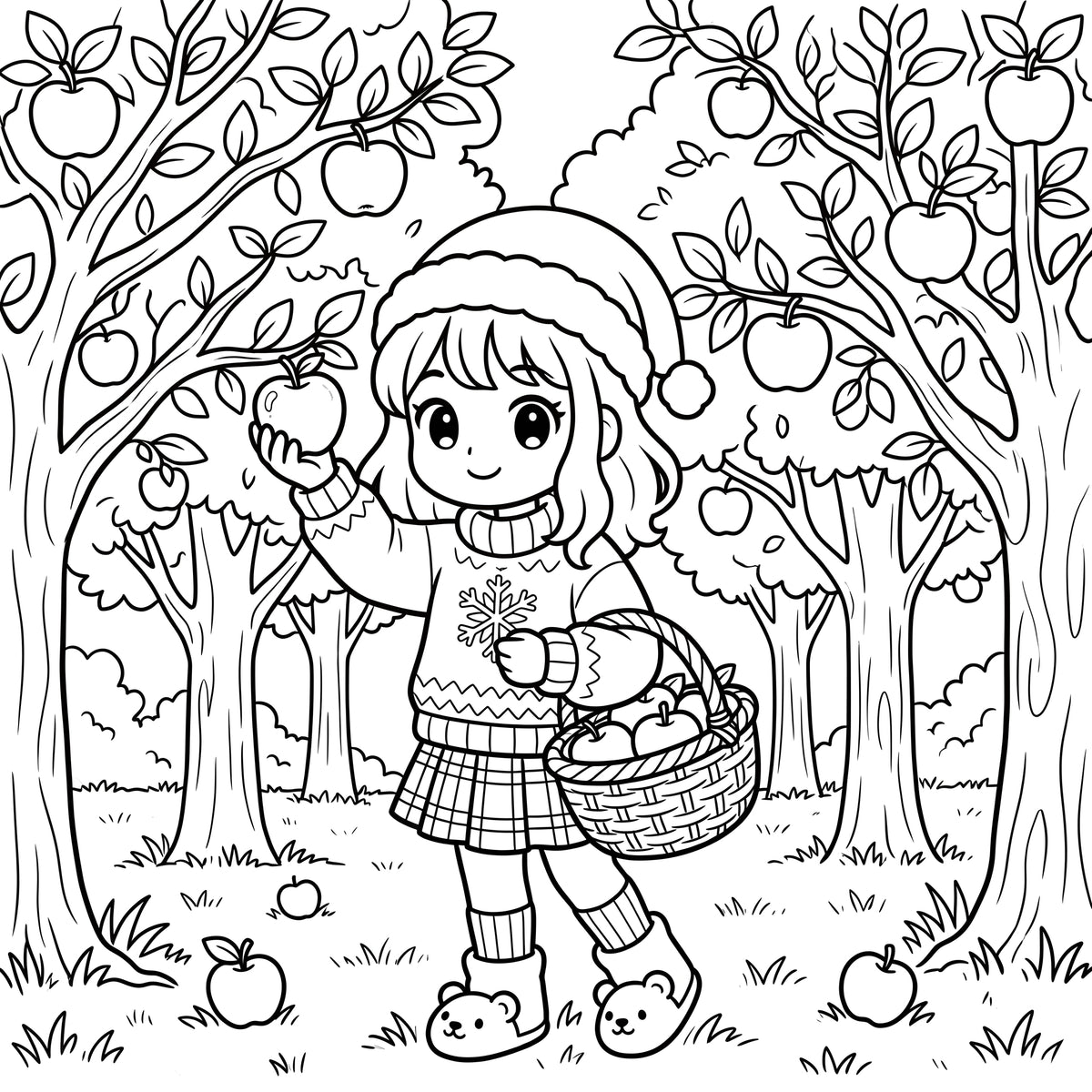 Cozy Coloring Book for Kids – Printable PDF Download