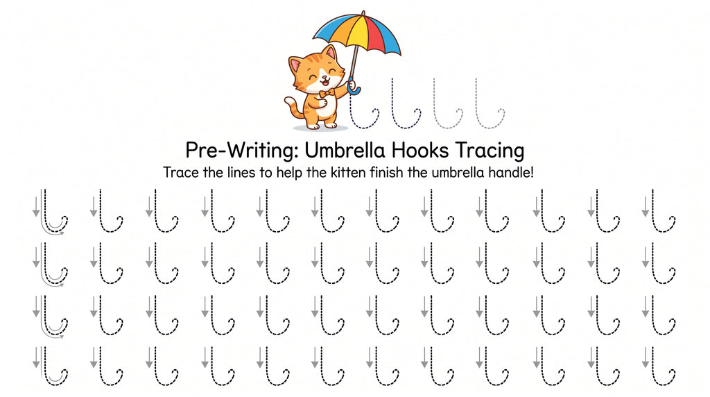 Pre-Writing Tracing Worksheets for Kids – Printable PDF | Handwriting Practice