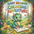 Baby Dragon Coloring Book for Kids – Printable PDF | Instant Download