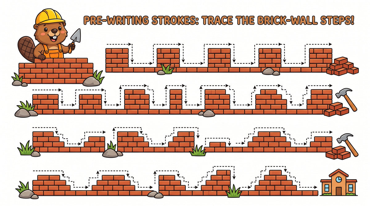 Pre-Writing Tracing Worksheets for Kids – Printable PDF | Handwriting Practice