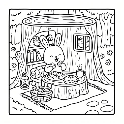 Cozy Coloring Book for Kids (Ages 4–10) – Cute & Relaxing Printable Coloring Pages