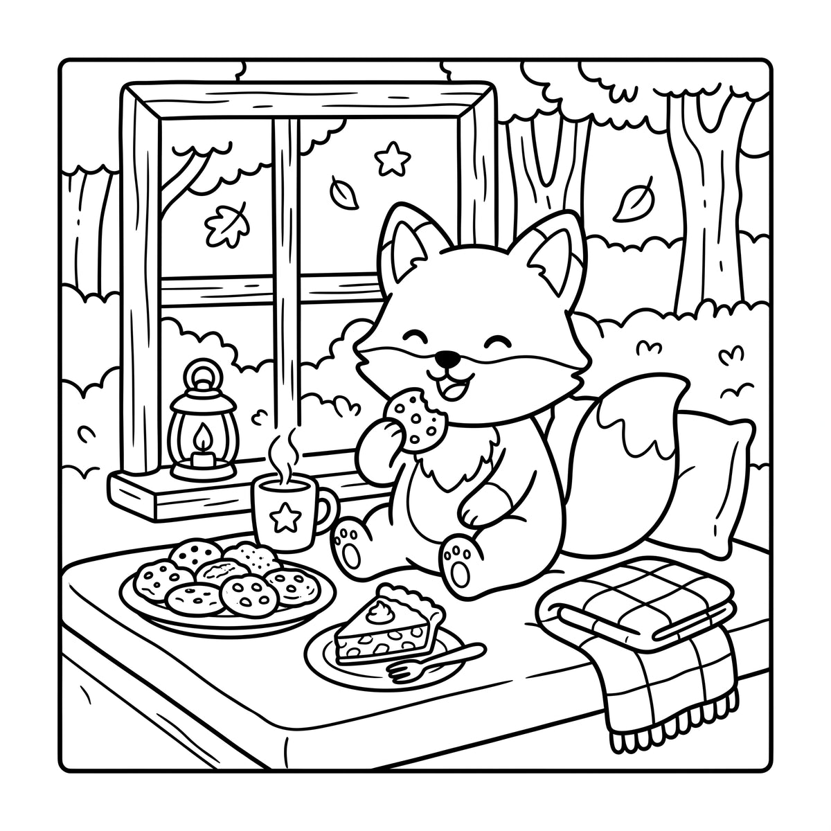 Cozy Coloring Book for Kids (Ages 4–10) – Cute & Relaxing Printable Coloring Pages