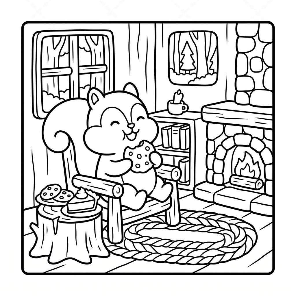 Cozy Coloring Book for Kids (Ages 4–10) – Cute & Relaxing Printable Coloring Pages
