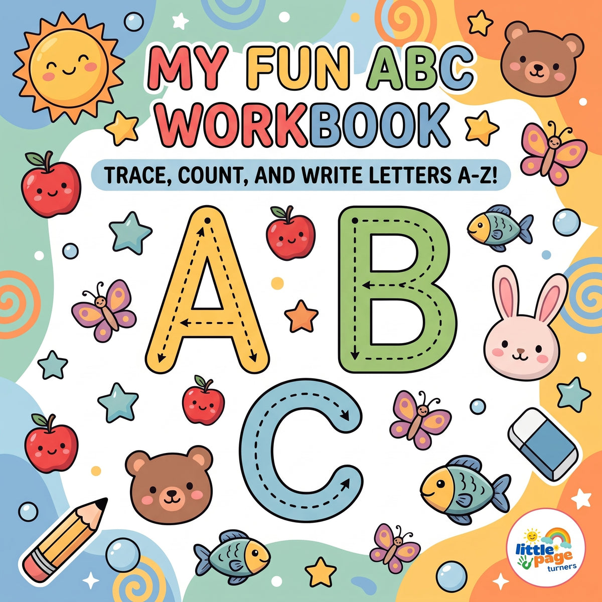 Dotted Line Learning Kids Book – Preschool Writing Workbook