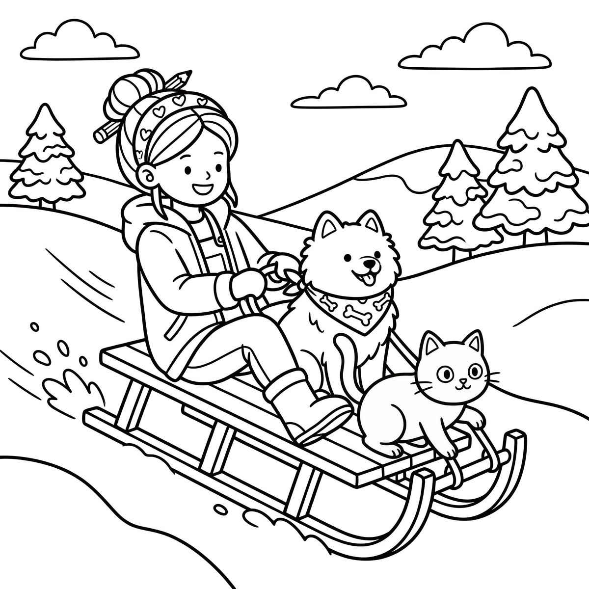 Cozy Coloring Book – Printable PDF for Kids & Adults
