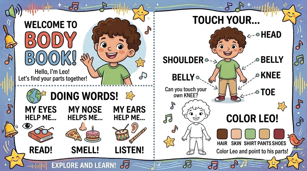 Kids Body Book – Learn About the Human Body with Fun Exercises