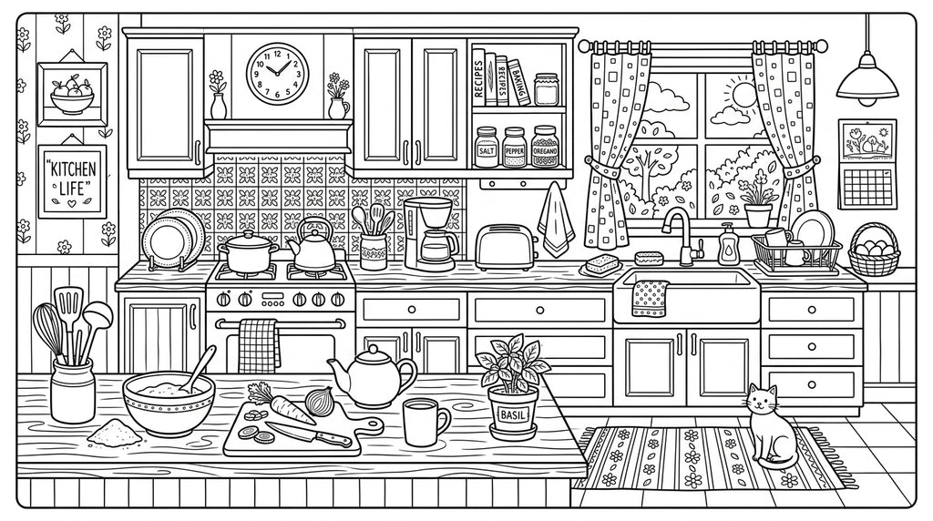 Advanced Coloring Book for Adults & Teens – Stress Relief & Detailed Art (Printable PDF)