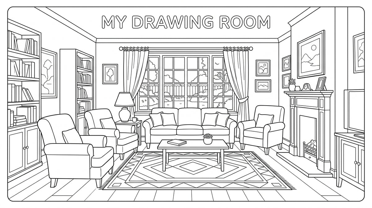 Advanced Coloring Book for Adults & Teens – Stress Relief & Detailed Art (Printable PDF)