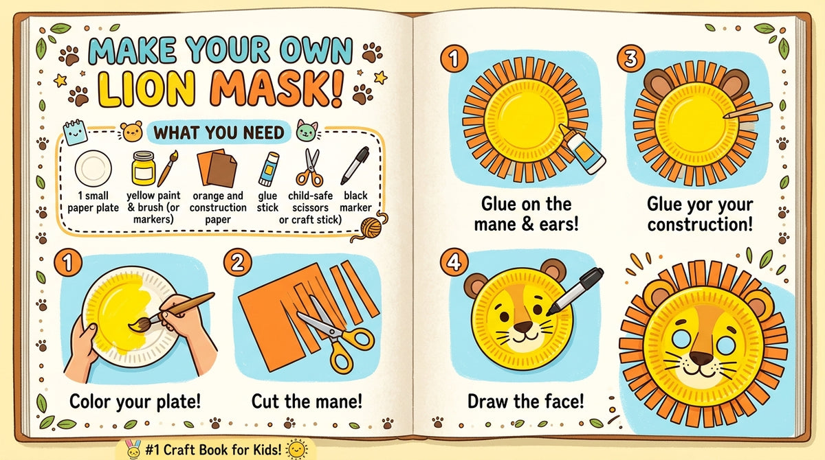 Kids Craft Book PDF (Ages 5-12) – Easy Step-by-Step DIY Crafts & Activity Guide printable PDF