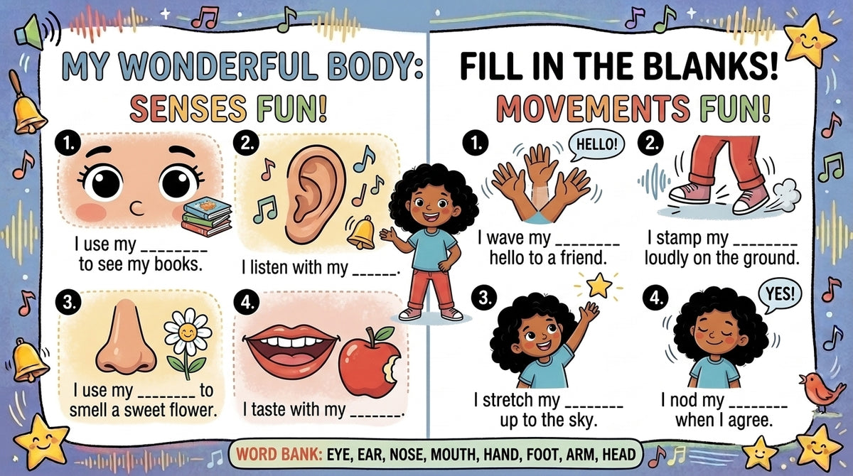 Kids Body Book – Learn About the Human Body with Fun Exercises